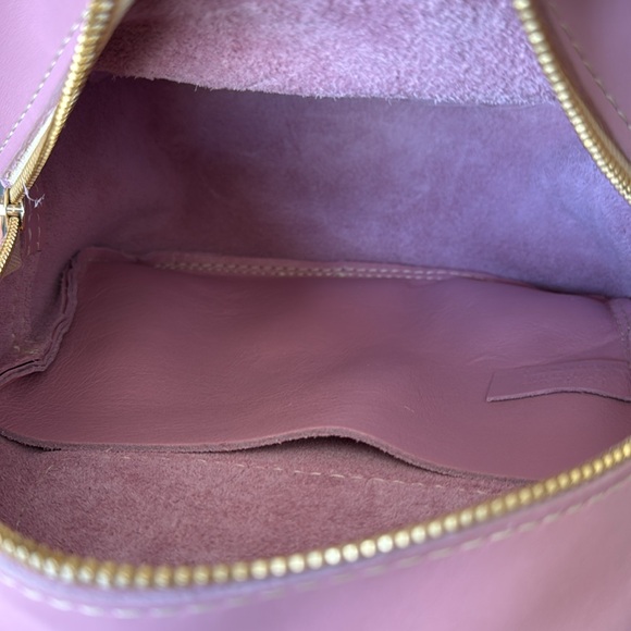 NEW Portland Leather Vintage Pink Mini Snap Backpack - Picture 8 of 10